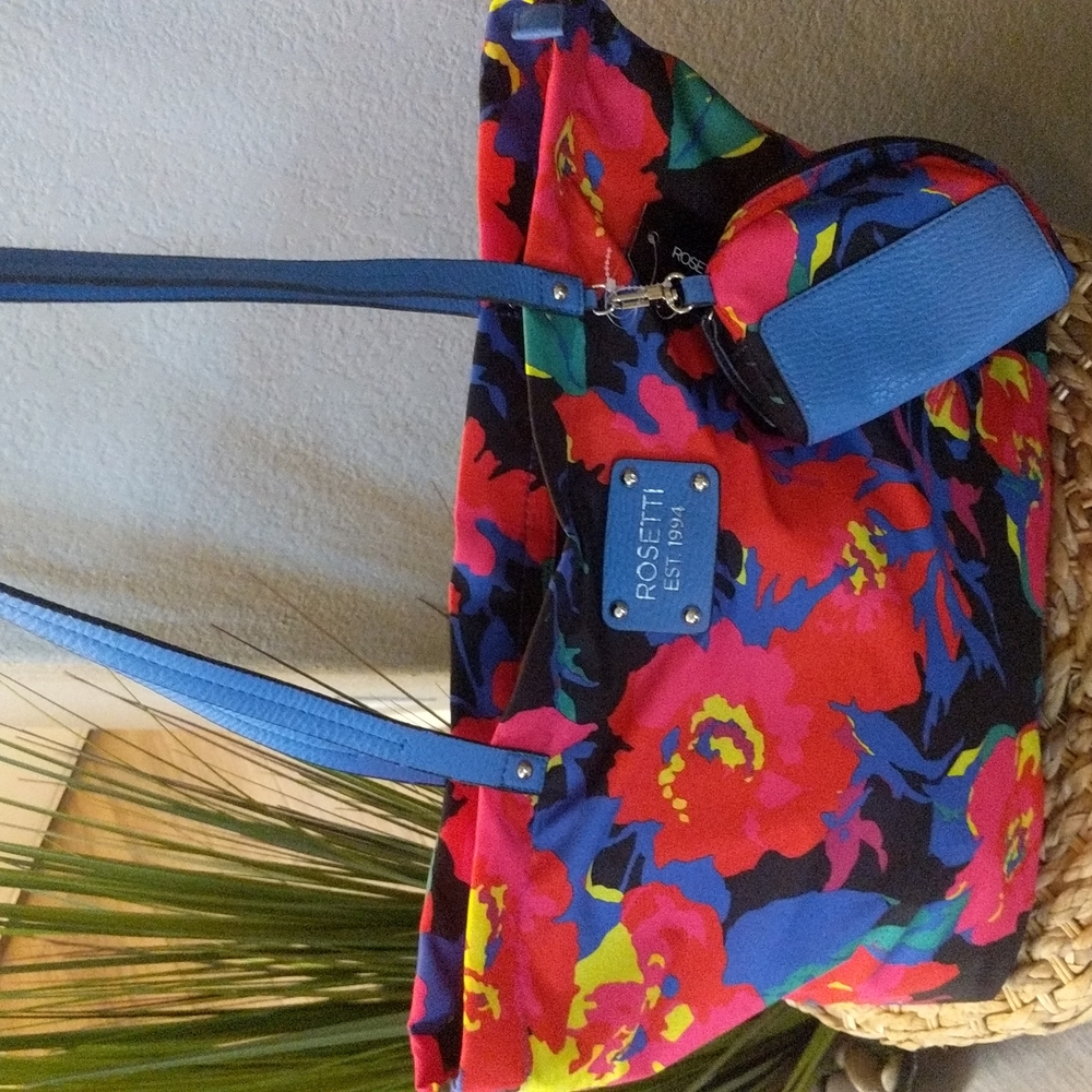 Rosetti "Spring Bloom" lightweight tote with matching coin purse